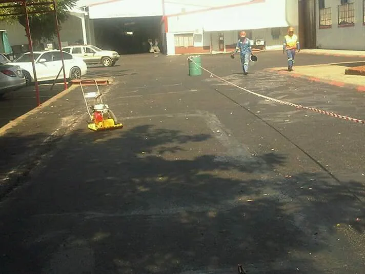 Tar and asphalt surfacing project